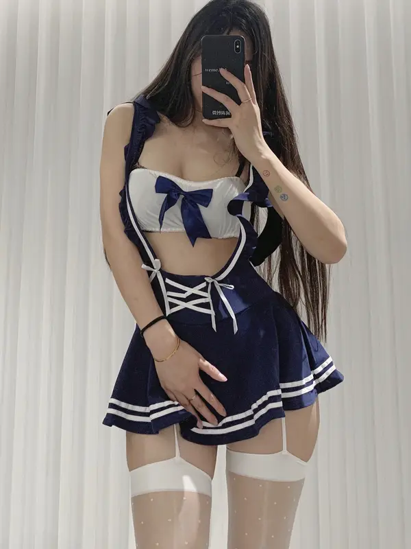 067.陈佩奇-微密圈系列 – 白丝学生装 7